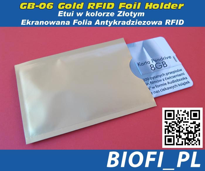 GB-06 Gold RFID Foil Holder