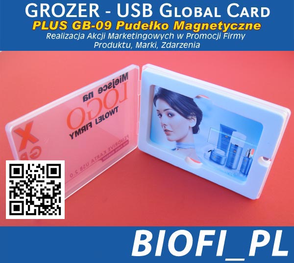 Karta USB Pendrive GROZER - Realizacji Akcji Marketingowych w Promocji Firmy Marki / Produktu / Zdarzenia