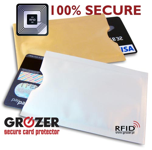 ETUI GROZER RFID 100% OCHRONA kart zbliżeniowych