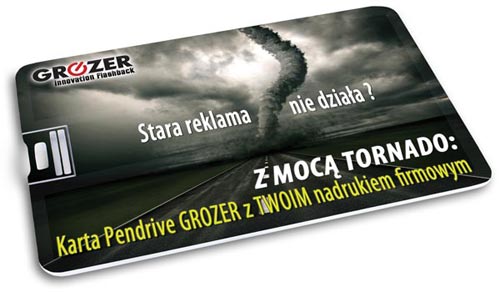 Pendrive Karta GROZER - Skuteczna Reklama