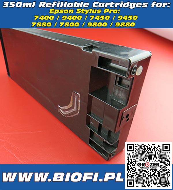 Refillable UV Cartridges 220ml Epson Stylus Pro 7880, 9880
