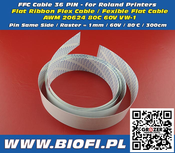 FFC Cable 36 PIN 300cm - for Roland Printers