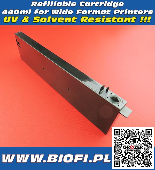 Refillable Cartridge 440ml Solvent & UV Resistant MUTOH MIMAKI ROLAND China Printers