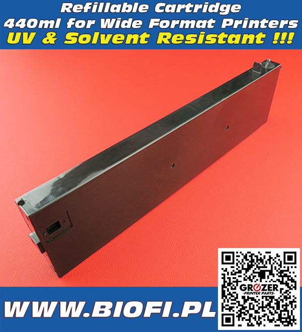 Refillable Cartridge 440ml Solvent & UV Resistant MUTOH MIMAKI ROLAND China Printers