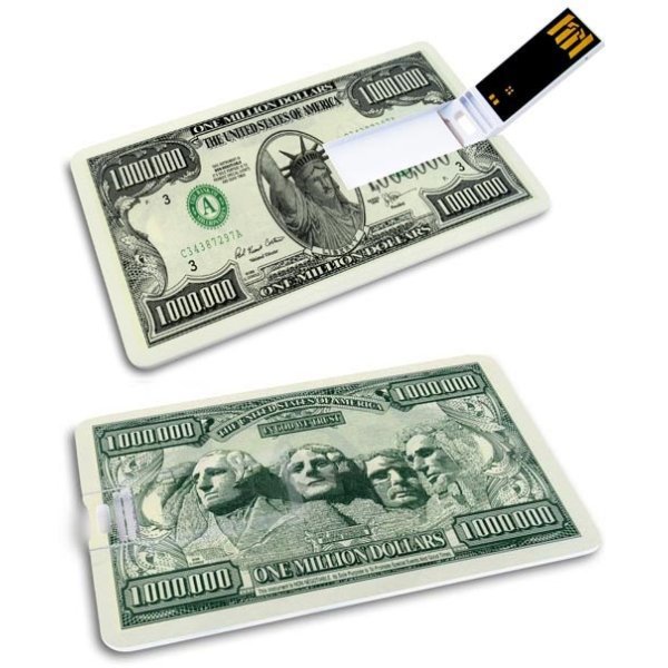 KIBA-019: 1 Milion Dolarów - GROZER Karta 64GB USB 2.0 + 5 x ETUI RFID