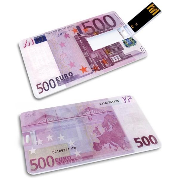 KIBA-021: 500 EURO - GROZER Karta 32GB USB 2.0 + 5 x ETUI RFID