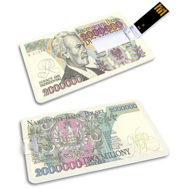 KIBA-022: 2 MILIONY - GROZER Karta 16GB USB 2.0 + 5 x ETUI RFID