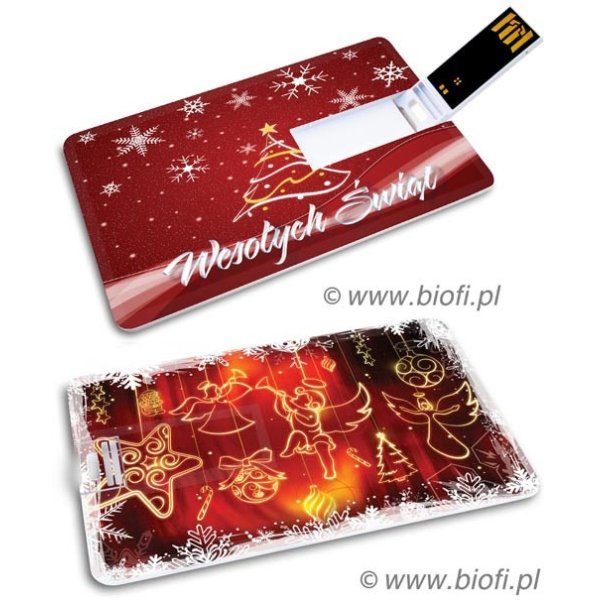 KIBA-038: Wesolych Swiat - GROZER Karta 64GB USB 2.0 + 5 x ETUI RFID