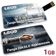 USB 2.0 1GB Profesjonalny Nośnik Danych i Reklamy - Karta Pendrive GROZER