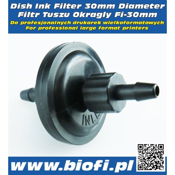 Dish Ink Filter Fi 30mm Tube ID=2mm