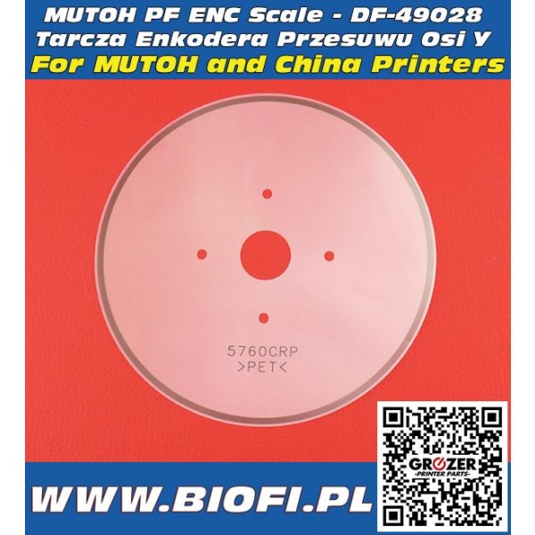 MUTOH PF ENC Scale - DF-49028 Tarcza Enkodera Przesuwu Osi Y