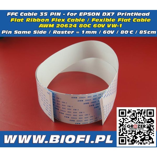 FFC Cable 35 PIN 85 CM - Taśma Sygnałowa FFC EPSON DX7