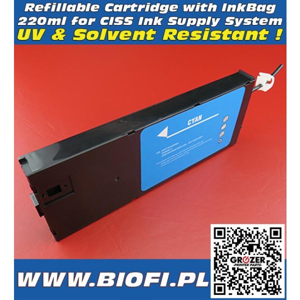 Ink Bag Cartridge CISS System 220ml UV