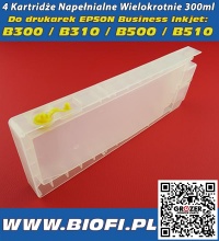 4 x Cartridge Refillable 300ml EPSON B500, B300