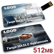 USB 2.0 512MB Profesjonalny Nośnik Danych i Reklamy - Karta Pendrive GROZER