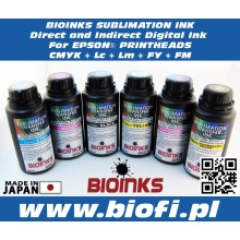 BIOINKS BIO-DTE Sublimacja - K, C, M, Y - 1000ml