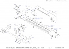 EPSON Stylus Pro 4880 Enkoder Taśmy Enkodera Przesuwu Karetki Osi X