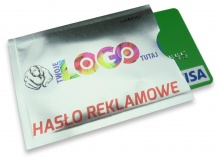 Etui RFID na Kartę - Srebrne Błysk