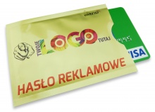 Etui RFID na Kartę - Złote