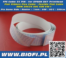 FFC Cable 35 PIN 300 CM - Taśma Sygnałowa FFC EPSON DX7