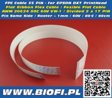 FFC Cable 35 PIN 40 CM - Taśma Sygnałowa FFC Dzielona PSS EPSON DX7