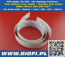 FFC Cable 36 PIN 300cm - Taśma Sygnałowa FFC Roland