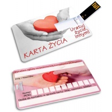 KIBA-017: Karta Życia - GROZER Karta 16GB USB 2.0 + 5 x ETUI RFID