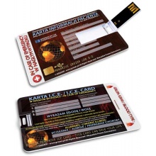 KIBA-028: Karta Życia - I.C.E. CARD - ZGODA ! - GROZER Karta 16GB USB 2.0 + 5 x ETUI RFID