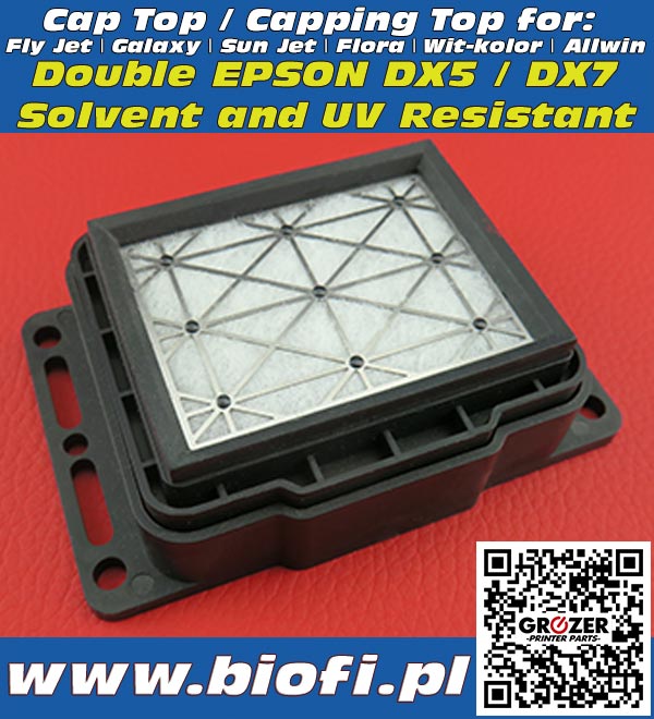 Cap Top / Capping Top Fly Jet, Galaxy, Sun Jet, Flora, Wit-Color, Allwin, Solvent & UV Resistant