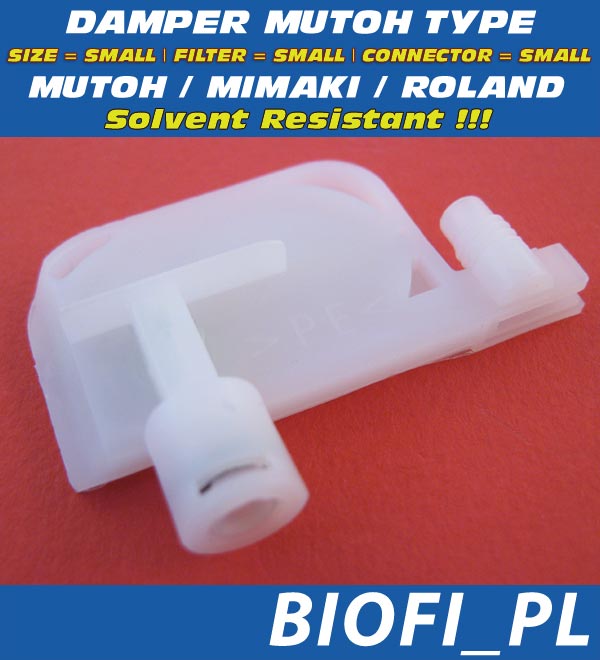 Damper do drukarek MUTOH ValueJet, Roland, Mimaki - Odporny na Solvent / Solvent Resistant