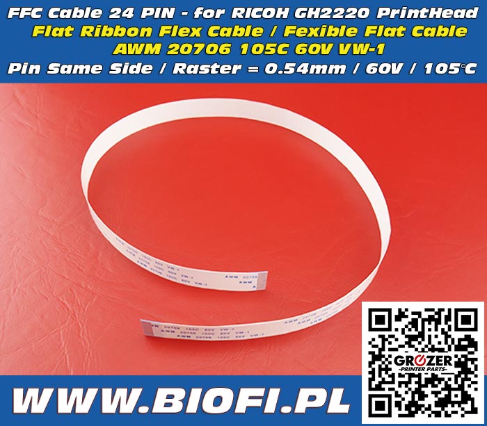 FFC Cable 24 PIN 50 CM RICOH GH2220