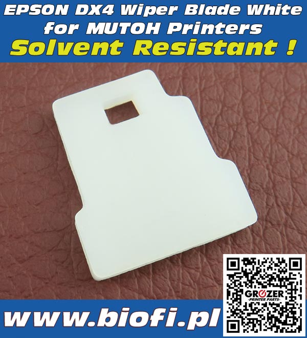 DX4 Wiper White for MUTOH Solvent & UV Resistant