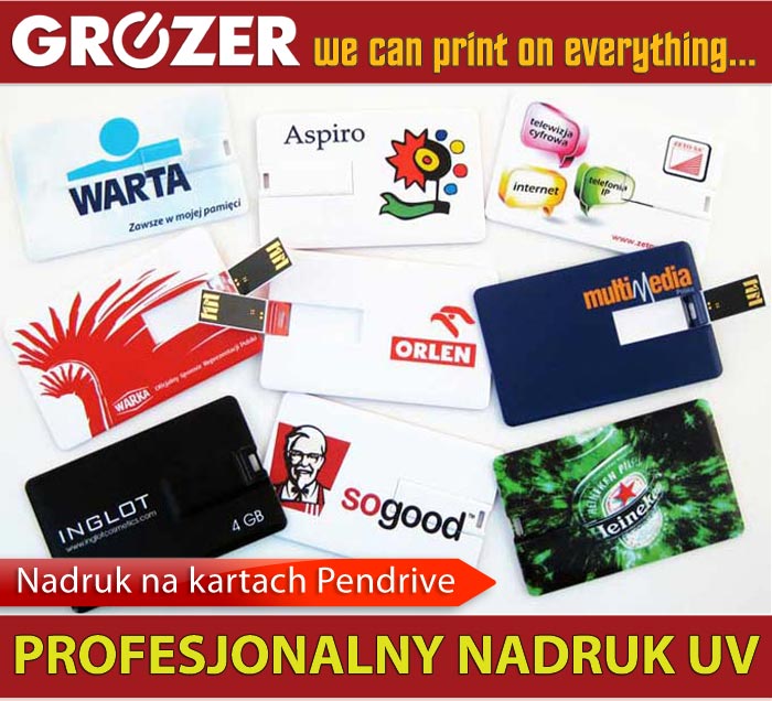 GROZER Printing - Nadruk na kartach pendrive