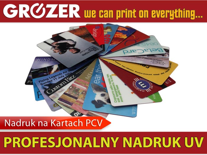 GROZER Printing - Nadruk na kartach PCV, wizytówkach itp.